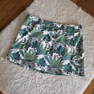 RipSkirt Rip Skirt Hawaii Short Wrap Skirt Women's XL Green Floral